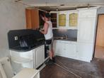 Keuken 2,5 x 2,5 mtr - reeds gedemonteerd, Gebruikt, Wit, Hoekkeuken, Ophalen of Verzenden