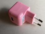 Mooie kleur Telefoonoplader   5V 2.1A  roze, Ophalen of Verzenden, Nieuw