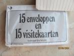 NIEUWSTAAT set KAARTEN enkel ENVELOP rechthoekig papier WIT, Ophalen of Verzenden, Nieuw