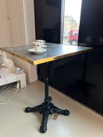 Bistro tafel met messing rand, Ophalen, Zo goed als nieuw