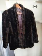 Dames jas, mt 50, mantel, nep bont, super zacht., Ophalen, Zo goed als nieuw, Maat 46/48 (XL) of groter, Zwart