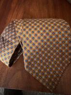 Ermenegildo Zegna Zijden Stropdas - Cognac/Marine, Kleding | Heren, Stropdassen, Bruin, Ophalen of Verzenden, Zo goed als nieuw