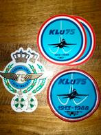 Klu 75 badge van de vliegshow op Deelen 1988 75 jarig bestaa, Ophalen of Verzenden, Zo goed als nieuw, Patch, Badge of Embleem