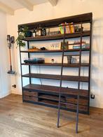 Loods 5 Industriële Stellingkast met Ladder, Ophalen, Met plank(en), Gebruikt, 200 cm of meer