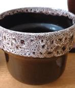 vintage bloempotten  GDR/Fat lava /Scheurich/W-Germany, Ophalen, Gebruikt, Rond, Binnen