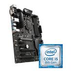 Intel Core i5 8600K CPU + MSI Z370 PC PRO Motherboard, Computers en Software, Moederborden, Ophalen of Verzenden, Zo goed als nieuw