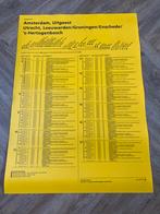 Ns trein vertrekstaat dienstregeling, Ophalen of Verzenden, Zo goed als nieuw