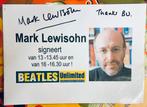 Originele handtekening Mark Lewisohn, Verzamelen, Ophalen, Zo goed als nieuw, Foto of Kaart