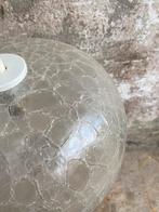 Doria Leuchten glazen bol hanglamp , jaren 70, Huis en Inrichting, Lampen | Hanglampen, Glas, Gebruikt, Ophalen of Verzenden, 75 cm of meer