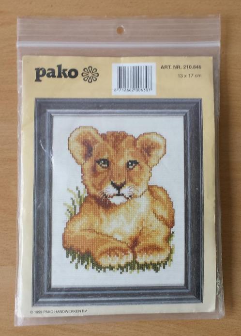 Leeuwenwelp Pakket - Pako - 1999, Hobby en Vrije tijd, Borduren en Borduurmachines, Nieuw, Borduurpakket, Handborduren, Ophalen of Verzenden