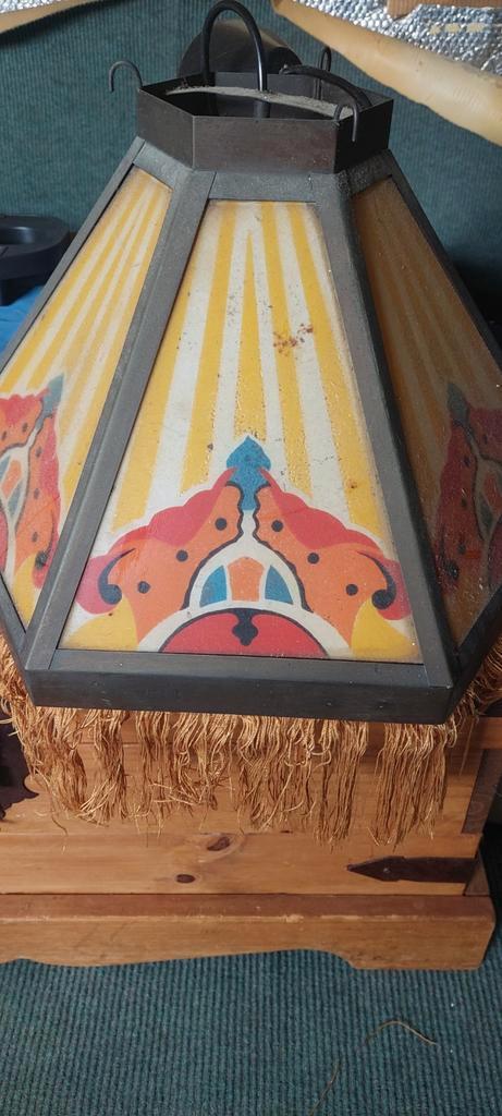 Antieke Amsterdamse School Hanglamp, Antiek en Kunst, Antiek | Lampen, Ophalen