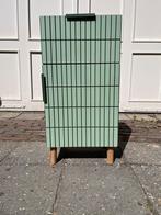 Retro Kakigroen Opbergkastje Maison du Monde, Huis en Inrichting, Overige materialen, Minder dan 50 cm, Gebruikt, Ophalen of Verzenden
