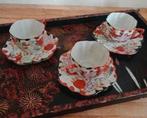 3 japanse eierschaal kop en schotels, Antiek en Kunst, Antiek | Servies los, Ophalen of Verzenden