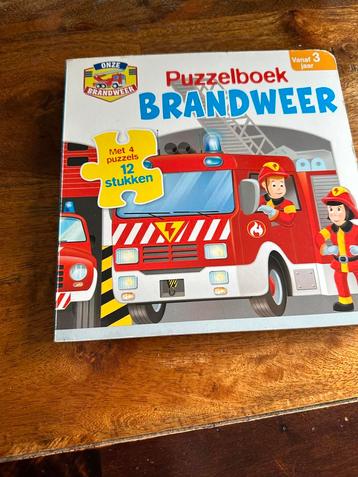 Puzzelboek + leesboek van brandweer 