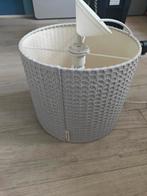 Plafondlamp lampenkap koeka wafel lichtgrijs, Ophalen, Gebruikt, Rond
