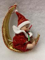 MUZIEK/KERSTPOPJE OP HALVE MAAN, Antiek en Kunst, Ophalen of Verzenden