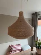 Boho gehaakte hanglamp taupe/beige, Ophalen, 50 tot 75 cm, Stof, Boho, Ibiza