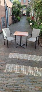 Tuinset: Stoel 2x Manifesto Villongo + tafel, Huis en Inrichting, Stoelen, Twee, Ophalen of Verzenden, Zo goed als nieuw, Overige kleuren
