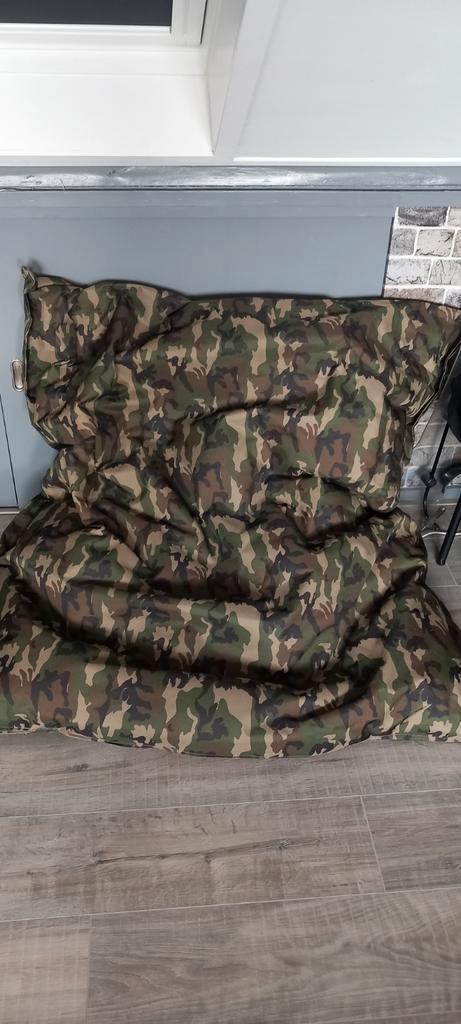 Grote Camouflage Zitzak - 1.50x1.20m, Huis en Inrichting, Zitzakken, Nieuw, Zitzak, Groen, Ophalen