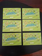 6 stuks Voetbalplaatjes PLUS, Verzamelen, Supermarktacties, Ophalen of Verzenden