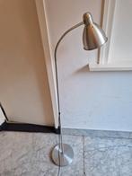 Industriële vloerlamp chroom aluminium leeslamp, Ophalen, Zo goed als nieuw, 150 tot 200 cm