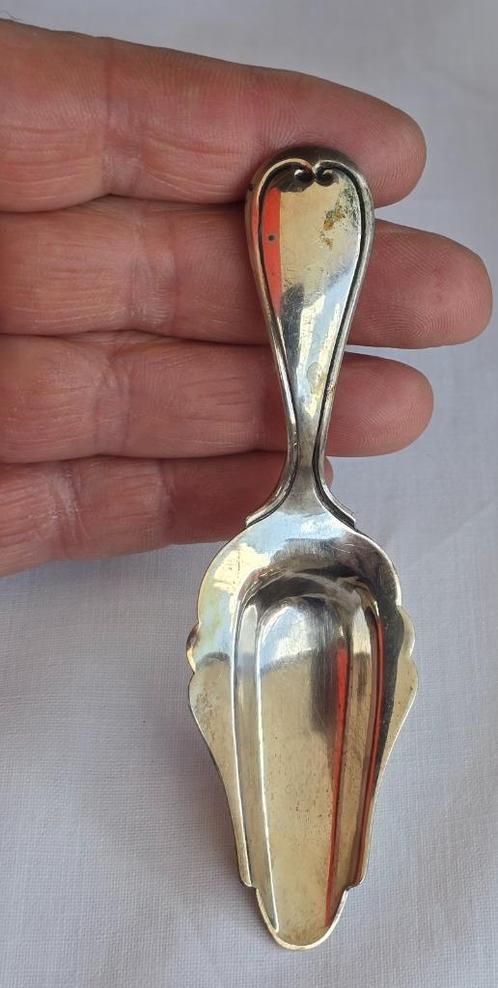 Antiek massief Zilveren Hollandse suiker schep / thee schep, Antiek en Kunst, Antiek | Goud en Zilver, Zilver, Verzenden