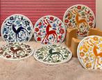 6 vintage griekse onderzetters met houder, Gebruikt, ., Ophalen of Verzenden, .