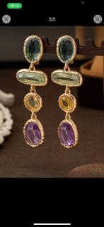 Waanzinnig mooie oorbellen! Nieuw!, Sieraden, Tassen en Uiterlijk, Oorbellen, Met kristal, Overige materialen, Hangers, Nieuw