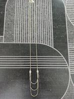 Verzilverde ketting 38-44 cm vintage antiek, Ophalen of Verzenden, Zilver, Ketting