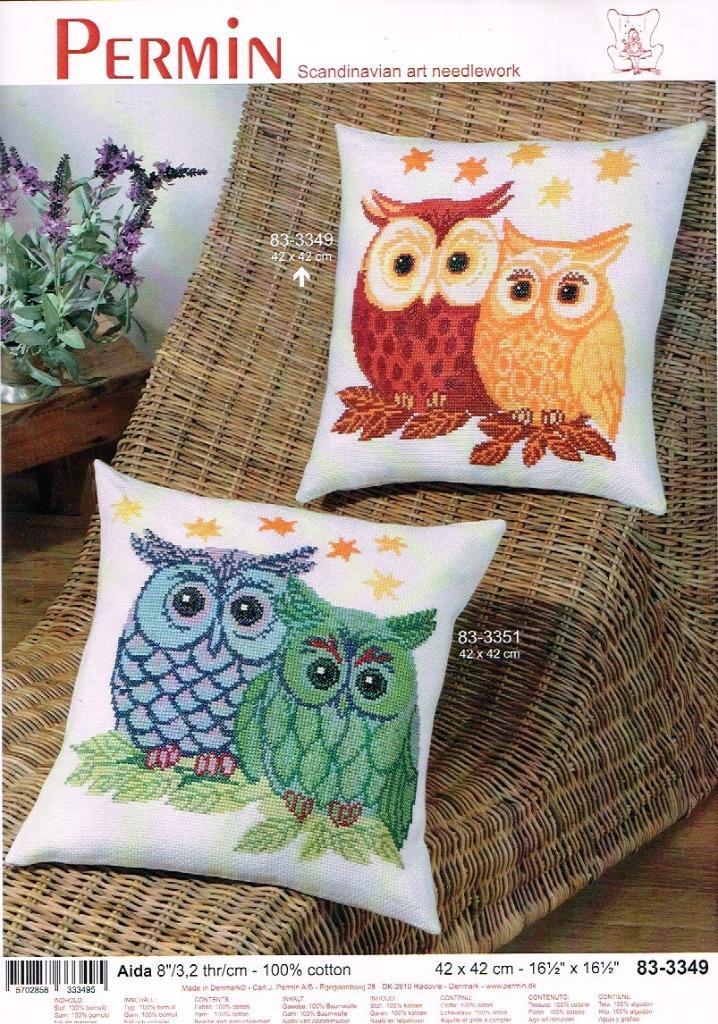 Cado permin borduurpakket kussen, rood/geel 3349, Hobby en Vrije tijd, Borduren en Borduurmachines, Nieuw, Borduurpakket, Handborduren