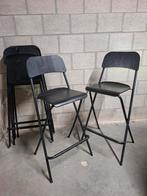 IKEA Franklin Barkrukken - Set van 3, Huis en Inrichting, 60 tot 90 cm, Ophalen of Verzenden, Zo goed als nieuw, Metaal