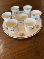sociëté céramique eierdoppenset, Antiek en Kunst, Antiek | Servies los, Ophalen of Verzenden