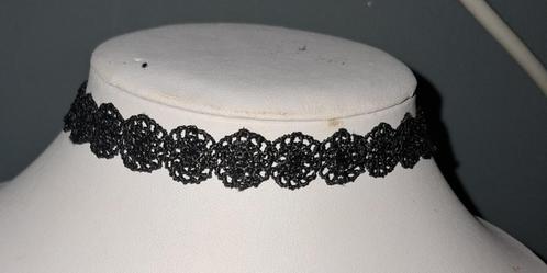 Mooie nieuwe zwarte kanten  Gothic ketting / chocker, Sieraden, Tassen en Uiterlijk, Kettingen, Nieuw, Overige materialen, Zwart