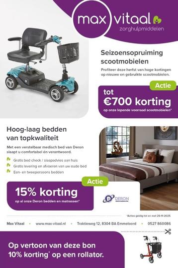 Scootmobielen tot wel €700,- korting beschikbaar voor biedingen