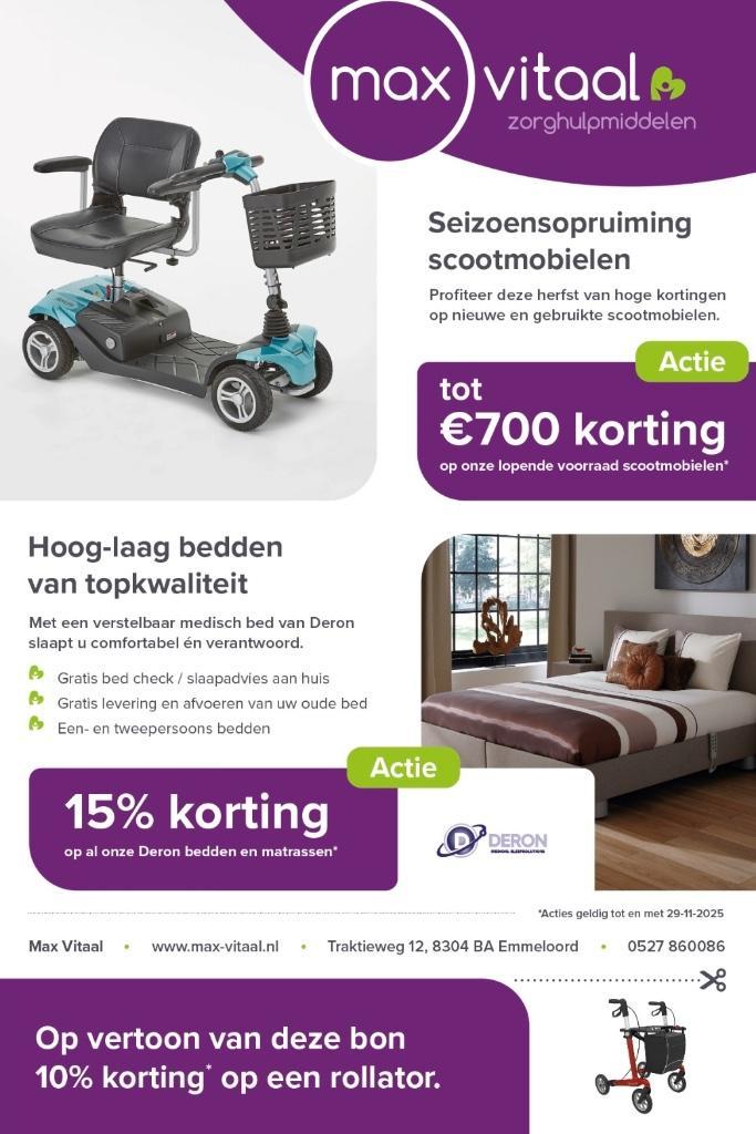 Scootmobielen tot wel €700,- korting, Diversen, Brommobielen en Scootmobielen, Nieuw, Overige merken, 46 km of meer, 16 km/u of meer