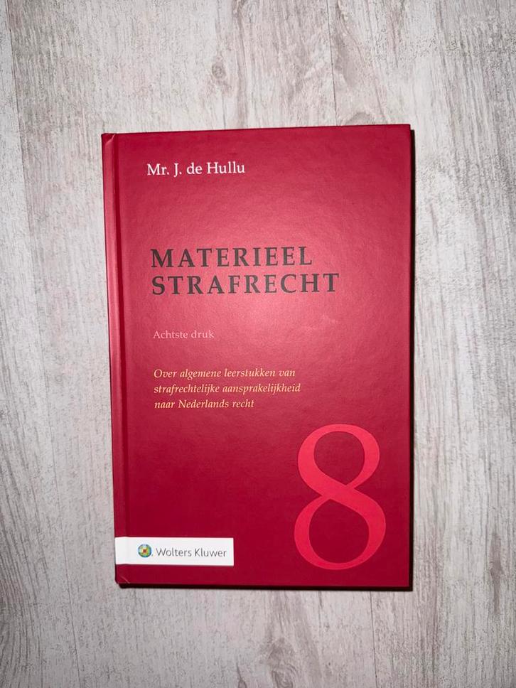 Materieel Strafrecht - J. de Hullu, Boeken, Studieboeken en Cursussen, Zo goed als nieuw, WO, Gamma, Verzenden