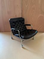 Vintage fauteuil Bruno Mathsson Karin stoel Zweeds design, Gebruikt, Ophalen