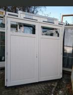 GEZOCHT Openslaande Garagedeuren met Kozijn, Ophalen, 120 cm of meer, Garagedeur, Zo goed als nieuw