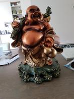 Vrolijke grote zware Boeddha 42 cm., Gebruikt, Ophalen