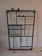 Industrieel Wandrek Zwart Metaal, Ophalen, Zo goed als nieuw