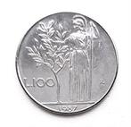 Italiaanse 100 Lire Munt 1987 (nr.1), Ophalen of Verzenden, Italië, Losse munt