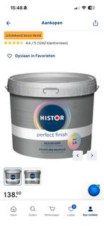 Histor Perfect Finish Muurverf - Cool Sand, Doe-het-zelf en Verbouw, Verf, Beits en Lak, Ophalen, 5 tot 10 liter, Beige, Nieuw