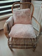 Mooie rotan fauteuil, Ophalen, Gebruikt, 50 tot 75 cm, Riet of Rotan