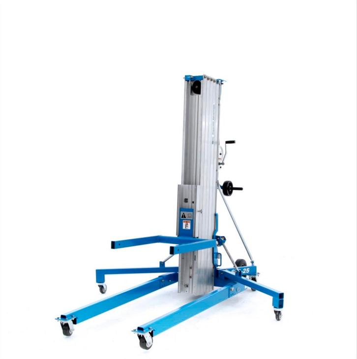 Materiaallift / Kanaallift huren vanaf € 17,50 per dag, Doe-het-zelf en Verbouw, Gereedschap | Overige machines, Ophalen of Verzenden