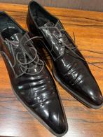 Zwarte dames lak Veterschoenen Sergio Rossi, Ophalen of Verzenden, Zo goed als nieuw, Zwart