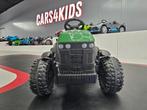Kindertractor met aanhanger - leren zit - rubberen banden, Ophalen of Verzenden, Afstandsbediening