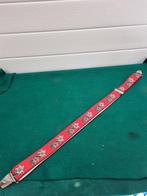 -	kerstbretel, rood met witte bloemen, Diversen, Kerst, Ophalen of Verzenden