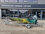 Marcraft Pikemaster 440 aluminium visboot, Benzine, Buitenboordmotor, Ophalen of Verzenden, Zo goed als nieuw