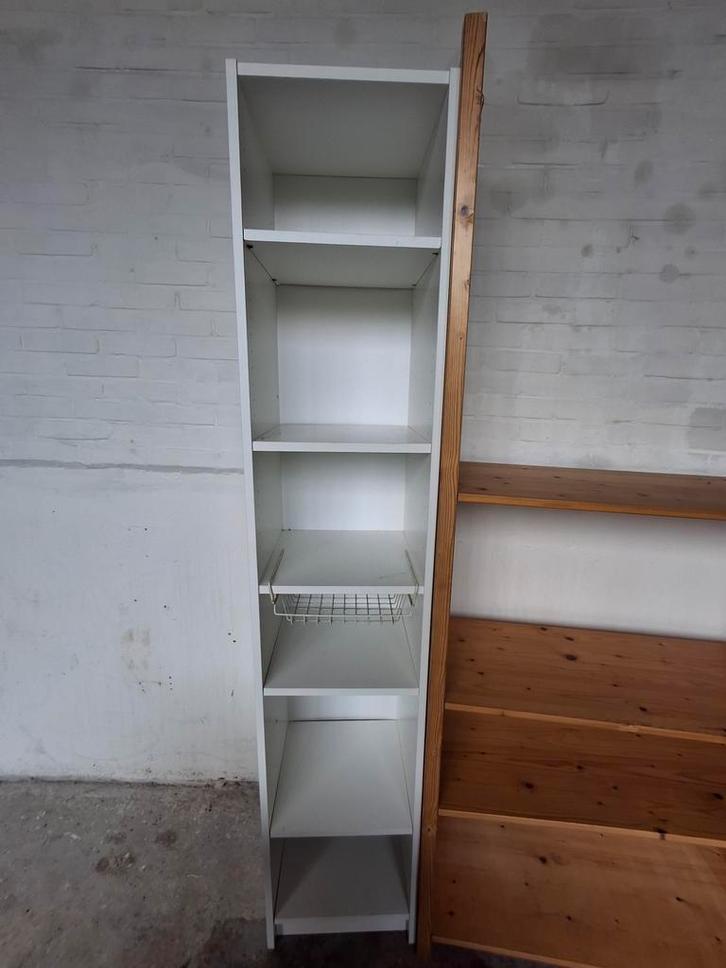 Witte Boekenkast / Opbergkast, Huis en Inrichting, Kasten | Boekenkasten, Gebruikt, Minder dan 50 cm, 150 tot 200 cm, 25 tot 50 cm