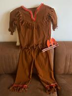 Indianenpak bruin mt 128 met franjes en tooi, Ophalen of Verzenden, Nieuw, 122 t/m 128, Jongen of Meisje